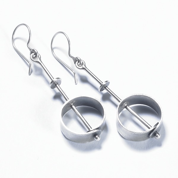 Rivet Earrings by Sarah Mann (Silver Earrings) | Artful Home