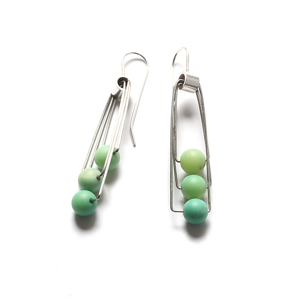 SUNYIK Tumbled Stone Dangle Earrings - 7 Crystal Colors For Women