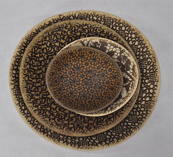 Textural Nesting Bowl Set by Kelly Jean Ohl (Ceramic Bowl) | Artful Home