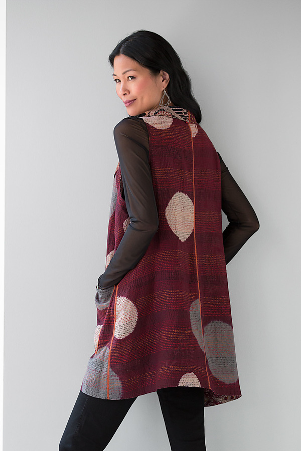 Wing Collar Vest by Mieko Mintz (Cotton Vest) | Artful Home