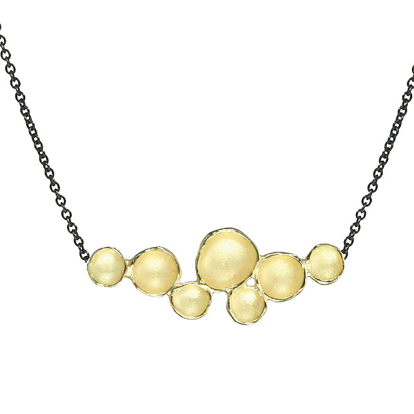 Medium Cloud Pendant in Gold by Sarah Richardson (Gold & Silver Necklace) | Artful Home
