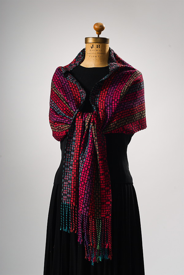 Brights Mosaic Scarf by Muffy Young (Silk Scarf) | Artful Home