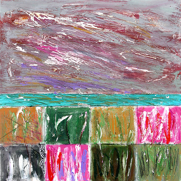Three Levels by Betty Green (Mixed-Media Painting) | Artful Home