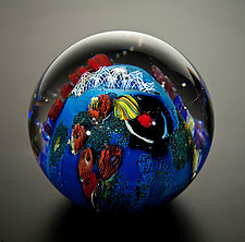 Josh Simpson アート 青と緑の惑星模様 ガラス玉 JS02 作家 Josh Simpson アート 青と緑の惑星模様 ガラス玉 JS02 作家 美術