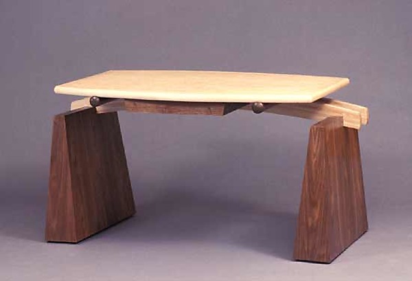 Bridge Writing Desk by Erik Wolken (Wood Desk) | Artful Home