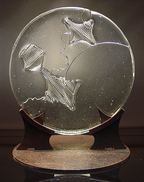 Cast Glass Circle by Dierk Van Keppel (Art Glass Sculpture) | Artful Home