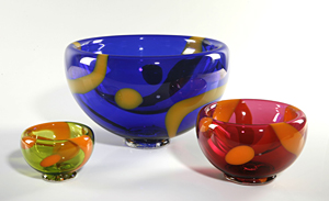 SUNDINISTA EXPERIENCE　BOOZER BOWLS Urchin Bowls by Robert Dane (Art Glass Bowl) | Artful Home