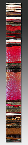 Mosaic Scarlet Red Carpet by Alicia Kelemen (Art Glass Wall Sculpture) | Artful Home