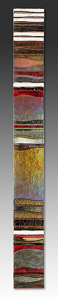 Mosaic Gold Carpet by Alicia Kelemen (Art Glass Wall Sculpture) | Artful Home