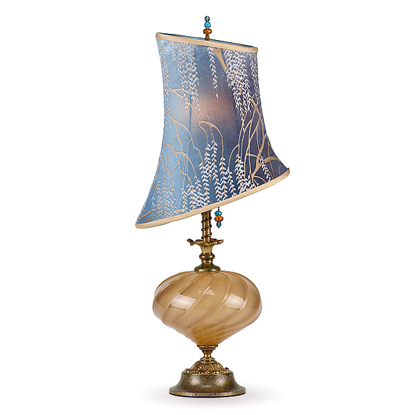 Alexis by Susan Kinzig and Caryn Kinzig (Mixed-Media Table Lamp) | Artful Home