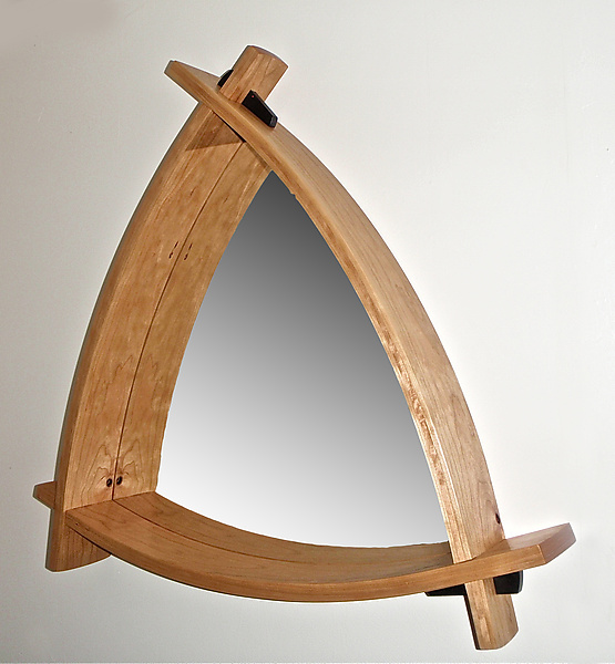 Triangle Mirror by Todd Bradlee (Wood Mirror) | Artful Home