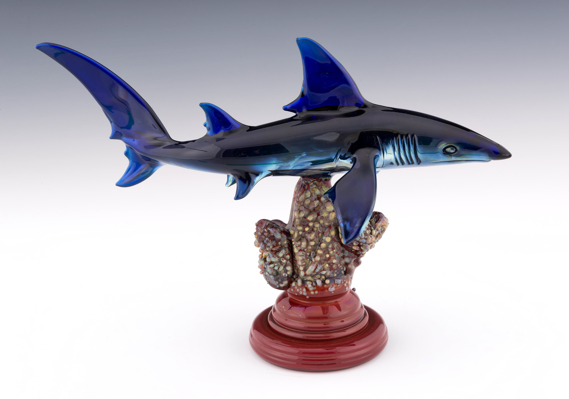 Blue Shark by Paul Labrie (Art Glass Sculpture) Artful Home