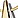 Gold with Gold & Bright Silver Triangles swatch